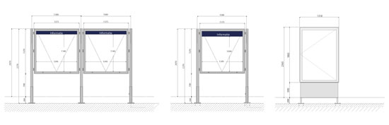 vitrine-abri-uitvoeringen